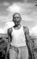 Guam, portrait of man smoking cigar