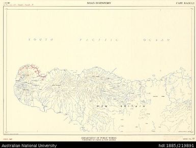 Papua New Guinea, Cape Raoult, Road Inventory Series, Sheet 37, 1:250 000, 1967