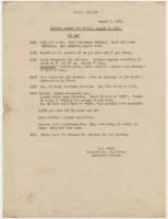 Morning Orders for Friday, August 7, 1942