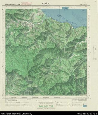 New Caledonia, Houailou, Sheet SF-58-X-2c, 1:50 000