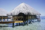 French Polynesia, cottage on stilts in Bora Bora