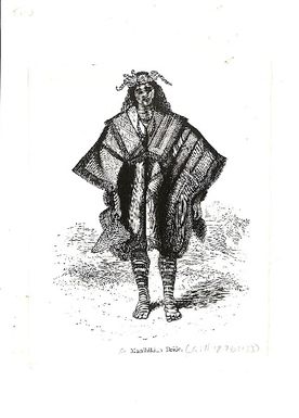 Photo of a woman inscribed  'Manihikian Bride (Gill 1876;33)'