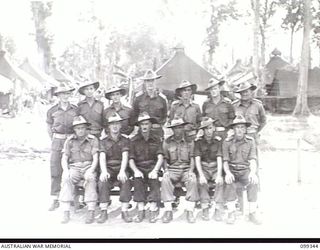 TOROKINA, BOUGAINVILLE, 1945-12-05. OFFICERS OF 8TH INFANTRY BATTALION