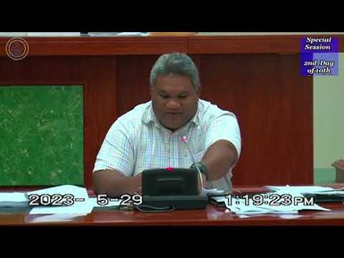 Palau National Congress | 11th OEK The Senate , 2nd Day of 10th Special Session
