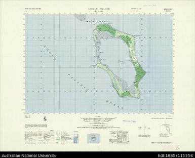 Papua New Guinea, New Ireland, Nissan Island, Series: AMS T795, Sheet 6644 II, 1965, 1:50 000