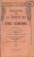 Bulletin de la Société des Études Océaniennes numéro 34