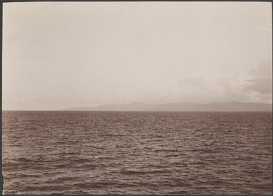 Eastern extremity coast of Santa Cruz viewed from entrance to Graciosa Bay, Santa Cruz Islands, 1906 / J.W. Beattie