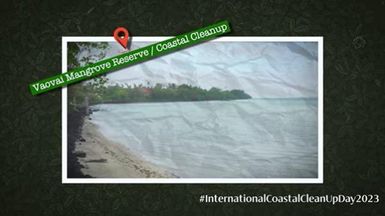 International Coastal Clean-up Day 2023: an activity coordinated by MNRE in Vaovai, Samoa.
