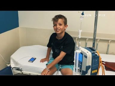 Young Bruno living with cystic fibrosis