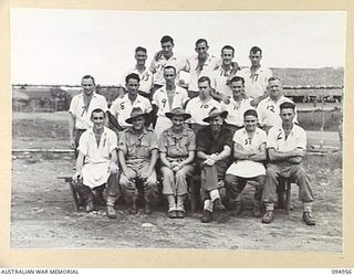 LAE AREA, NEW GUINEA. 1945-08-13. THE MAIN KITCHEN STAFF OF 2/7 GENERAL HOSPITAL