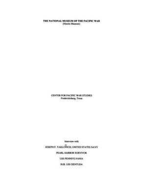 Oral History Interview with Joseph Yaklowich, December 8, 2001