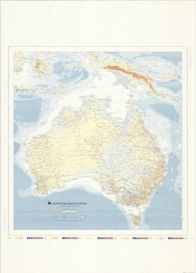 Australian Landsat Station 1:5 000 000 general coverage map : Australia with parts of Indonesia and New Guinea] / produced by Canographics Pty Ltd. for the Australian Landsat Station ...; base map supplied by Division of National Mapping