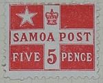 Stamp: Samoan Five Pence