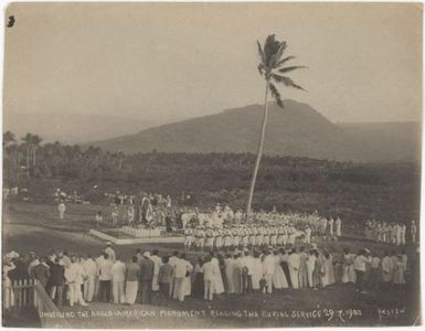 Unveiling the Anglo-American Monument, 29 July 1900