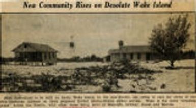 New Community Rises On Desolate Wake Island. Northwest History. State History. Box 37. National Topics.