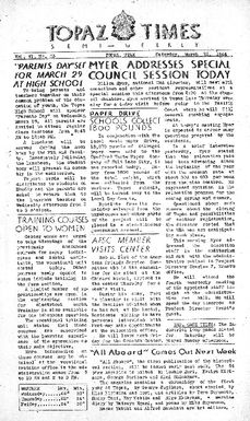 Topaz Times Vol. VI No. 33 (March 25, 1944)