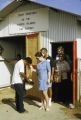 Federated States of Micronesia, people in security line at Yap Island airport