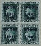 Stamps: New Zealand - Rarotonga Four and a Half Pence