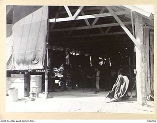 TOROKINA, BOUGAINVILLE. 1945-09-07. GENERAL FITTER'S SHOP, 126 BRIGADE WORKSHOP