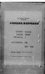 Patrol Reports. Madang District, Saidor, 1953 - 1955