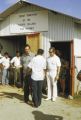 Federated States of Micronesia, people in security line at Yap Island airport