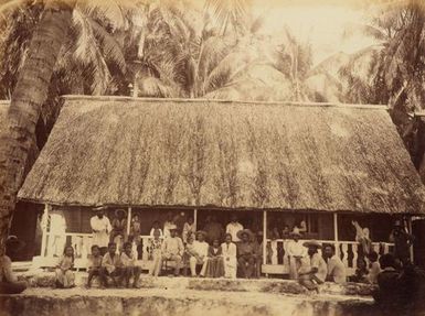Traders house Tukao Manihiki. From the album: Views in the Pacific Islands