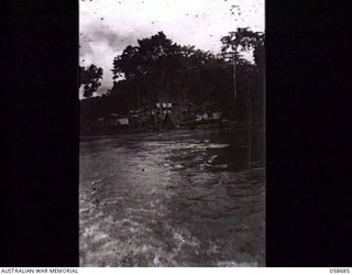 TERAPO, NEW GUINEA. 1943-09-16. GRIMM POINT, LAKEKAMU RIVER, TAKEN AT DUSK