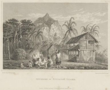 Interior of Pitcairn Island / drawn by F.W. Beechey; engraved by Edwd. Finden