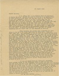 Letter from Sidney Jennings Legendre, August 19, 1945
