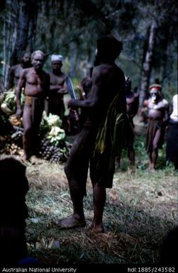 Male holding machete