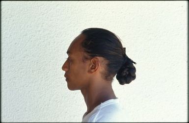 Profile of young man