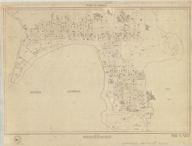 Town of Rabaul : milinch of Blanche : fourmil of Rabaul / drawn by Department of Natural Resources