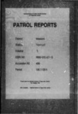 Patrol Reports. Western District, Nomad, 1967 - 1968