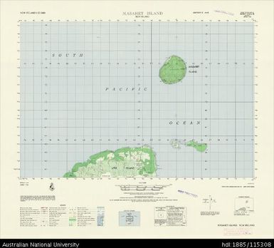 Papua New Guinea, New Ireland, Masahet Island, Series: AMS T795, Sheet 6349 III, 1965, 1:50 000