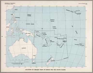 (Index Map) Locations of Oblique Maps in Hawaii and the South Pacific.