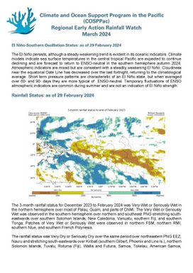 Regional Early Action Rainfall Watch: Monthly and seasonal Rainfall Watch: March 2024.