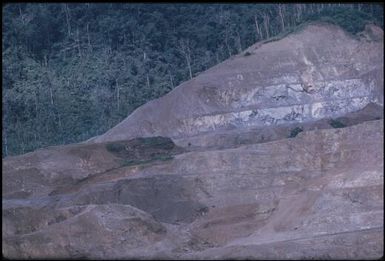 The rock exposed, Arawa Mine (1) : Bougainville Island, Papua New Guinea, April 1971 / Terence and Margaret Spencer