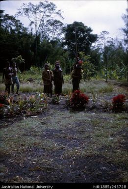 People standing in the garden