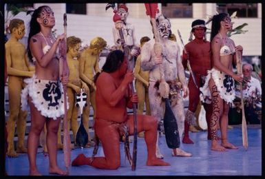 South Pacific Festival of the Arts, Apia, 1996. Performers from Rapa Nui