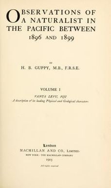 Observations of a naturalist in the Pacific between 1896 and 1899