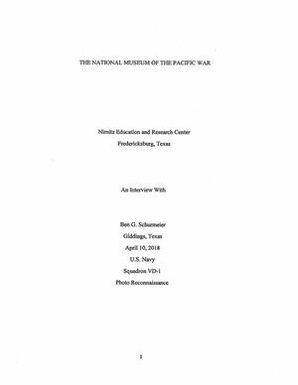 Oral History Interview with Ben Schurmeier, April 10, 2018