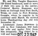 News on the Hapeman brothers