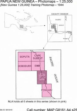[New Guinea 1 : 25,000] training photomap / compilation & reproduction 1 Aust Mob Litho (AIF) Aust Svy Corps