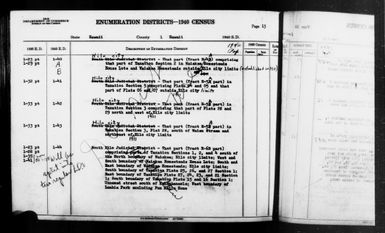 1940 Census Enumeration District Descriptions - Hawaii - Hawaii County - ED 1-40, ED 1-41, ED 1-42, ED 1-43, ED 1-44