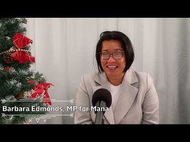 Barbara Edmonds, MP for Mana - Christmas Message 2021 - Samoa Capital Radio