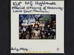 Group of men at official opening of Kerowagi Local Government council, Kup, New Guinea highlands, Jul 1964