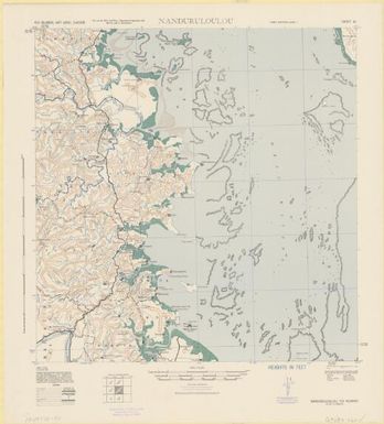 Fiji Islands, (Viti Levu), 1:62,500: Nanduruloulou (Sheet 62)