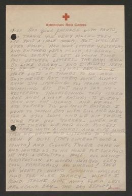 [Letter from Cornelia Yerkes, November 23, 1945]