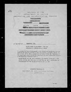 Crew Lists of Vessels Arriving at Honolulu, Hawaii, October 1902-January 1908