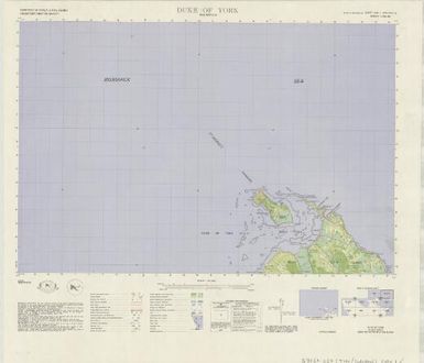 Territory of Papua & New Guinea 1:50,000 topographic survey: Duke of York (Sheet 6245 I)